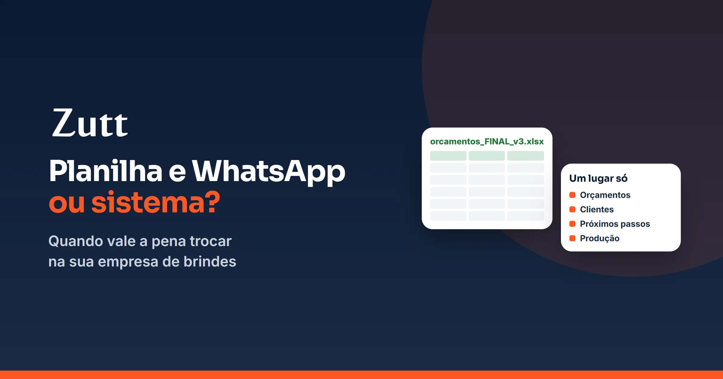 Planilha e conversa de WhatsApp de um lado, sistema do outro